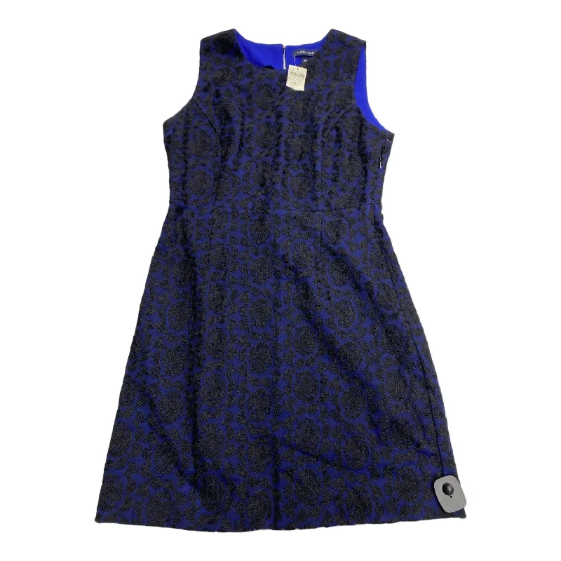 Dress Casual Midi By Lands End In Black & Blue, Size: 10