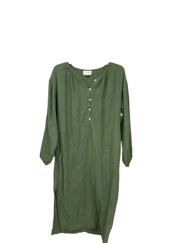 Dress Casual Midi By Universal Thread In Green, Size: M