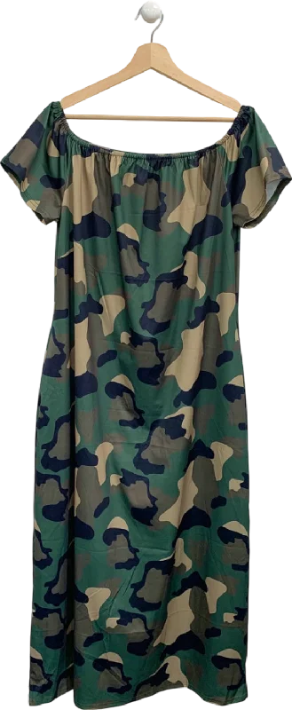 Green Camouflage Dress UK 2XL