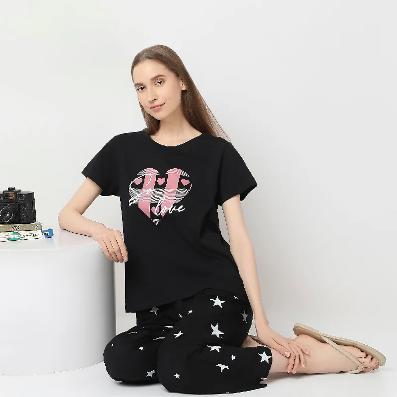 Regular Fit Printed Lounge T-Shirt