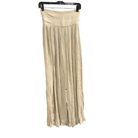 Skirt Designer By Emporio Armani In Beige, Size: 4