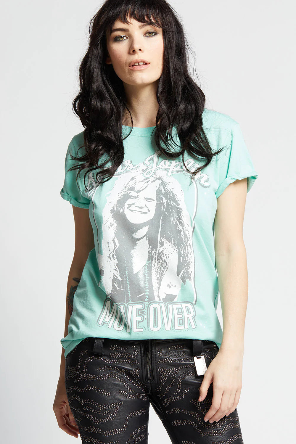 Janis Joplin Move Over Tee - Mint