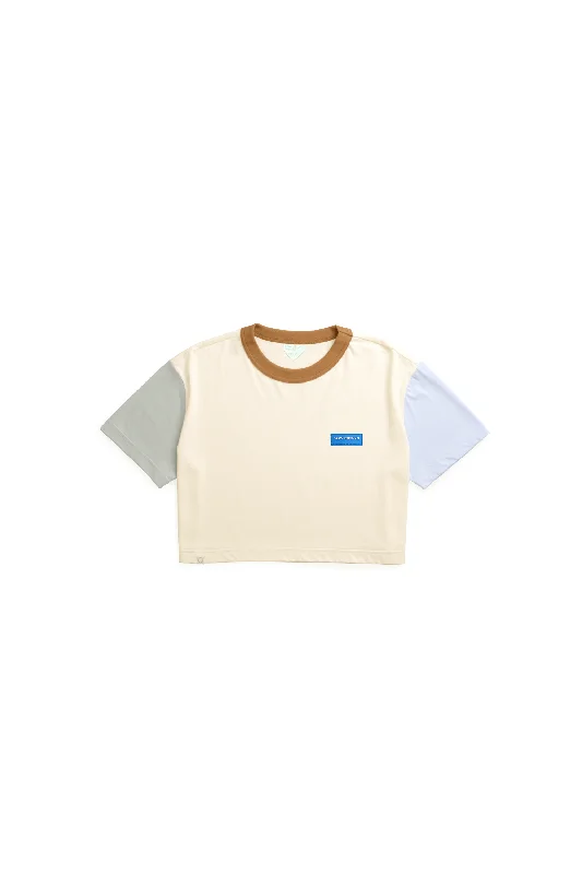 Cream Colourblock Tee