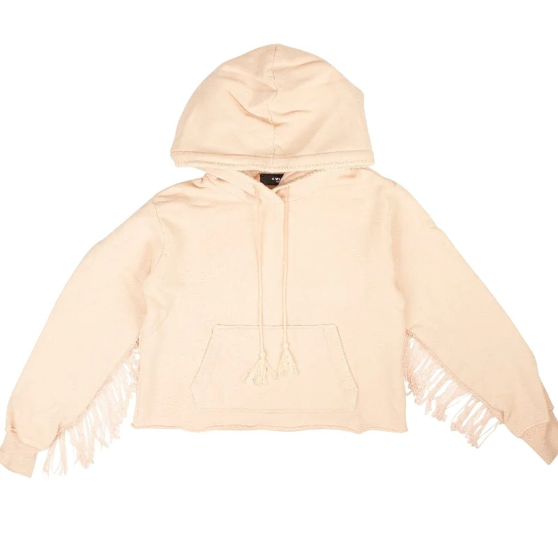 Amiri Fringe Hoodie - Beige