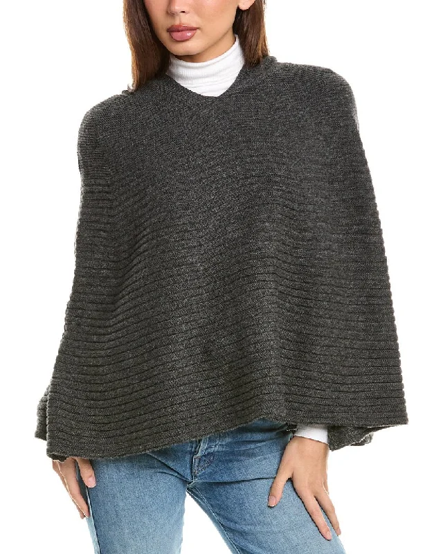 Forte Cashmere Hooded Wool & Cashmere-Blend Poncho