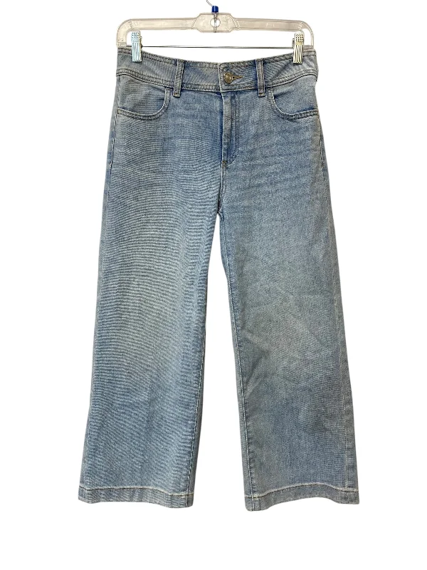 Jeans Cropped By Chicos In Blue Denim, Size: 0