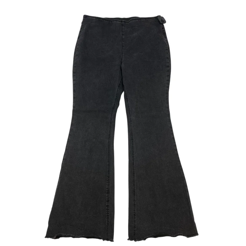 Jeans Flared By Knox Rose In Black Denim, Size: L