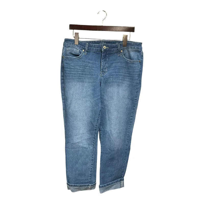 Jeans Skinny By New Directions In Blue Denim, Size: 12