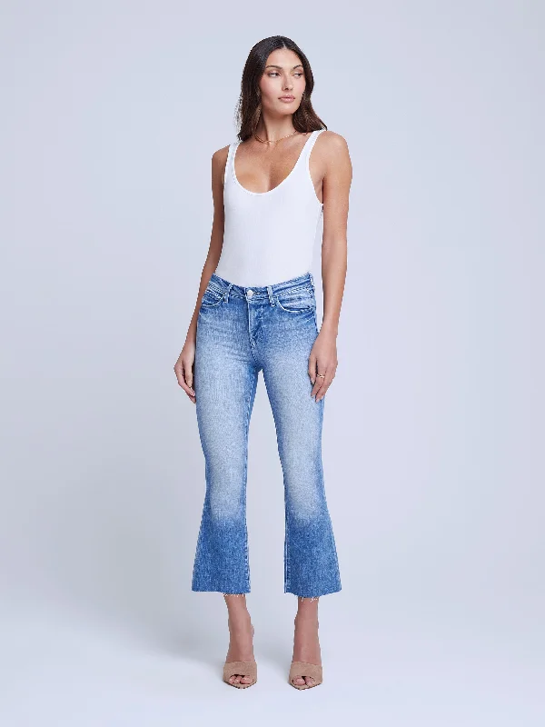 Kendra Cropped Flare Jean