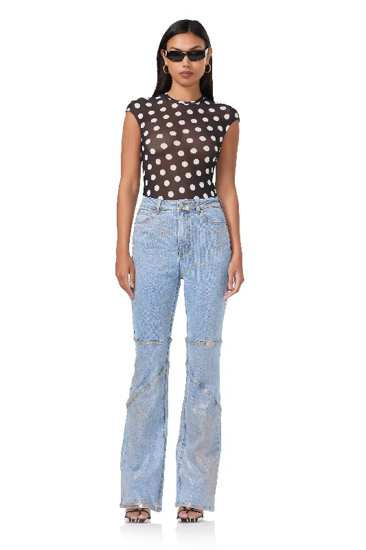 Nina Top - Diagonal Dot