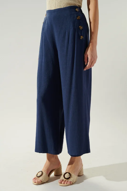 Heron Linen Wide Leg Pants