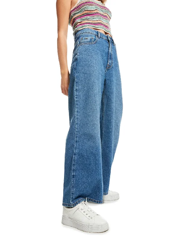 Roxy Women's Jeans Wide Leg Long Length